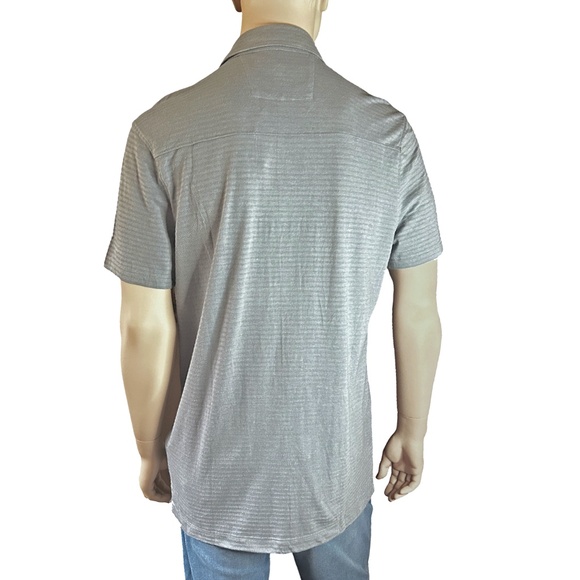 Banana Republic Button Front Shirt Short Sleeve Textured Knit NWT - Picture 6 of 16